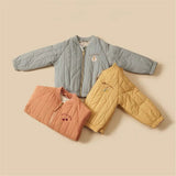 Mini Fashion™ - Katoenen Winterjas met Borduursel