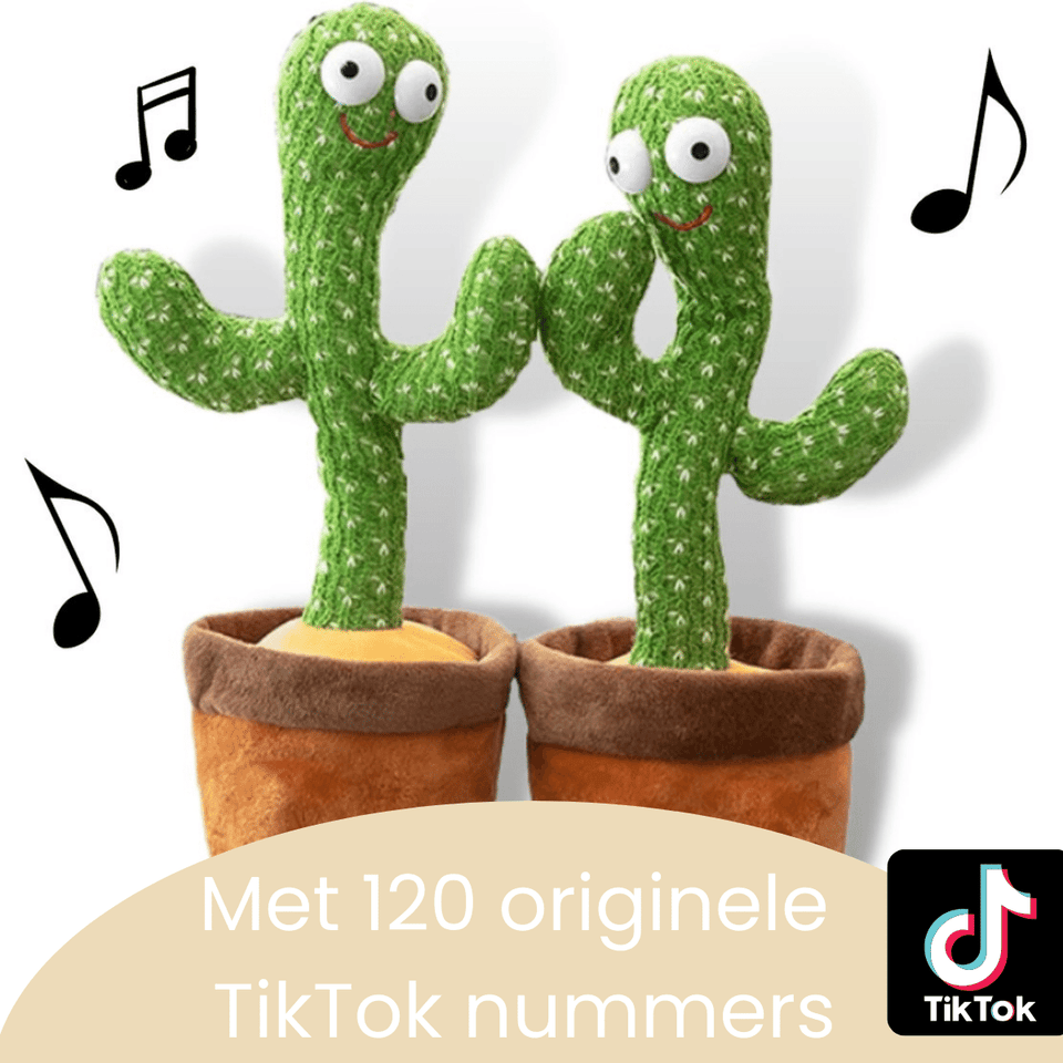 Happy Cactus™ - Reageert op geluid - De pratende cactus