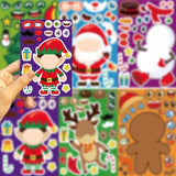 Christmas Stickerset™ - Speelse Winterwonderen - Stickervel Kerst