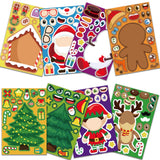 Christmas Stickerset™ - Speelse Winterwonderen - Stickervel Kerst