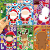 Christmas Stickerset™ - Speelse Winterwonderen - Stickervel Kerst