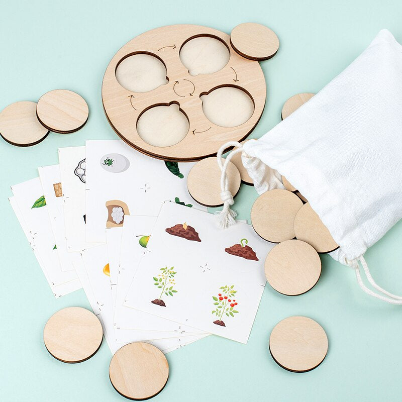Woods™ - Leer de levenscyclus ontdekken! - Houten puzzel