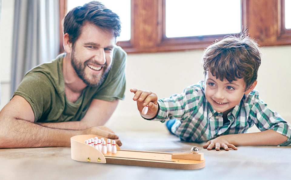 Woods™ - Mini Bowling Game - Houten bowlingbaan