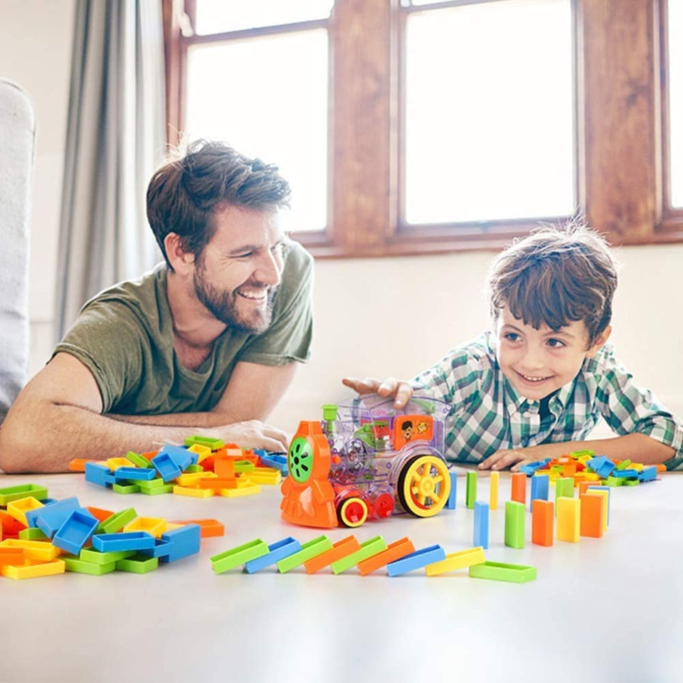 Domino Train™ | Zonder frustratie spelen met domino - Automatische Stenenlegger