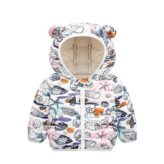 Mini Fashion™ - Polyester winterjas met Capuchon