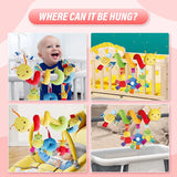 Baby Mobile Snake™ - Voor aan de kinderwagen of autostoeltje - Grijpspeelgoed