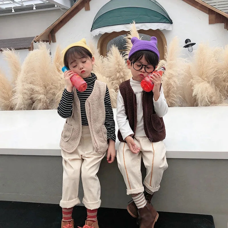 Mini Fashion™ - Gilet Lamswol look