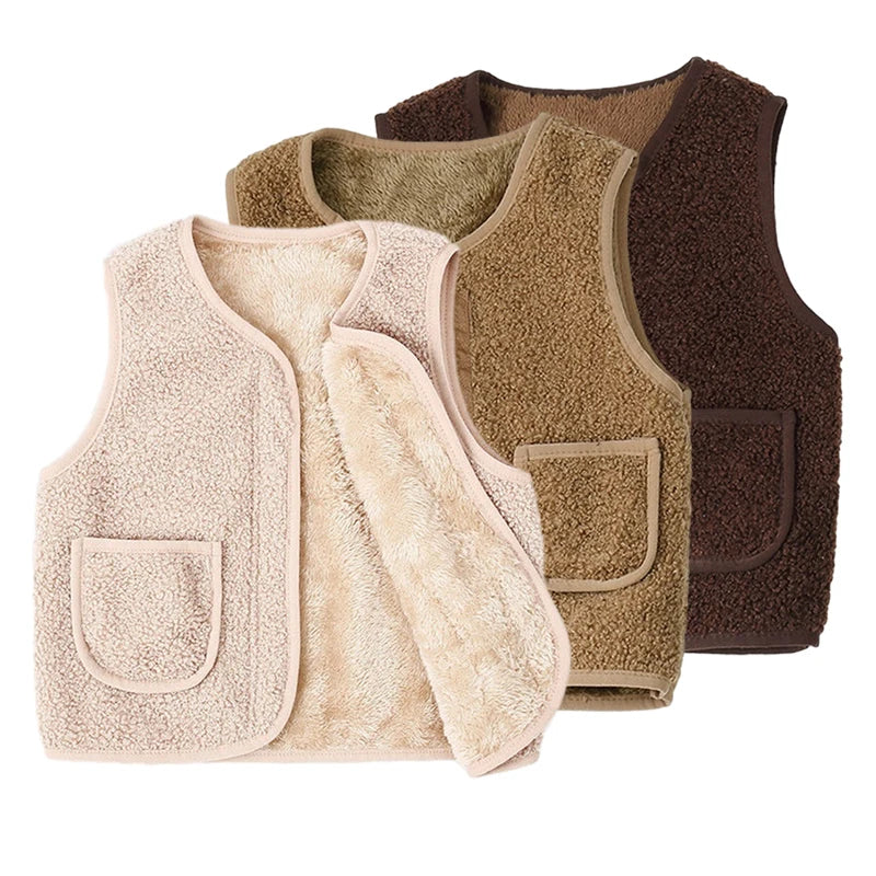 Mini Fashion™ - Gilet Lamswol look