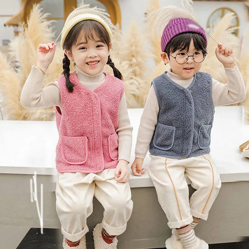 Mini Fashion™ - Gilet Lamswol look