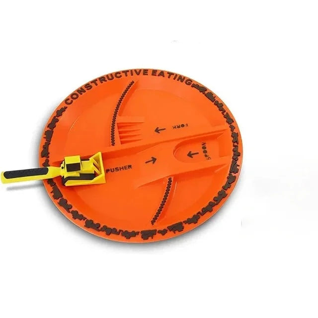 Construction Dinner Set™ - Nooit meer een strijd aan tafel - Creatieve Bestekset