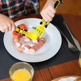 Construction Dinner Set™ - Nooit meer een strijd aan tafel - Creatieve Bestekset