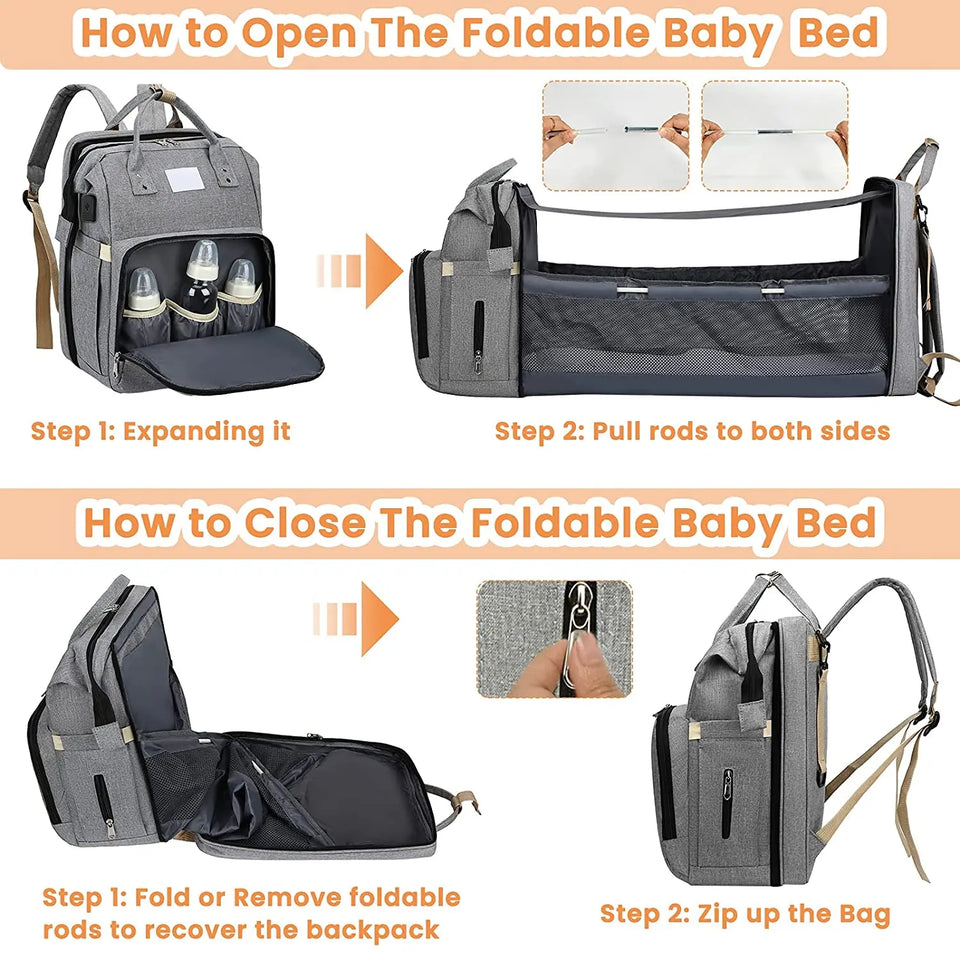 Travel Bag™ – Multifunctionele Luiertas Rugzak | Perfect Moederdag Cadeau voor Mama