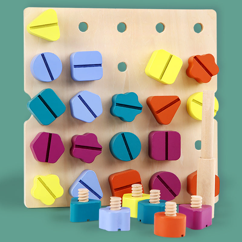 Wooden Screw Board™ | Spelenderwijs de fijne motoriek verbeteren - Puzzelspel