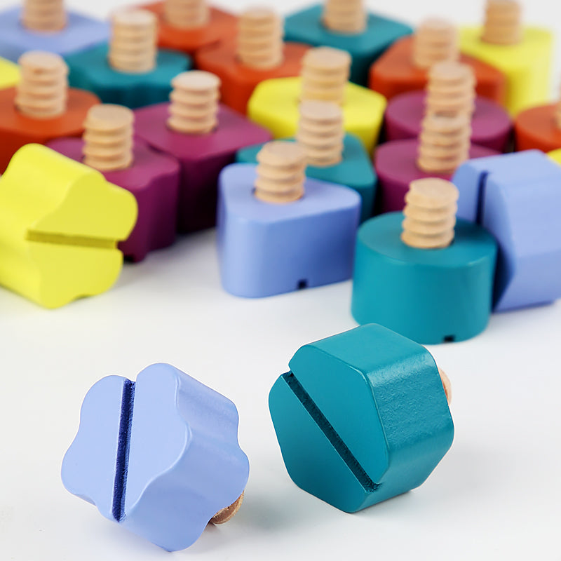 Wooden Screw Board™ | Spelenderwijs de fijne motoriek verbeteren - Puzzelspel