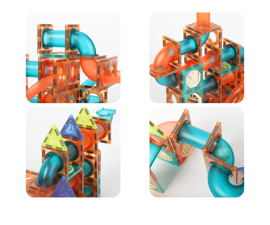 DIY Magnetic Marble Track™ - Wetenschappelijk knikkerplezier - Magnetische tegels knikkerbaan