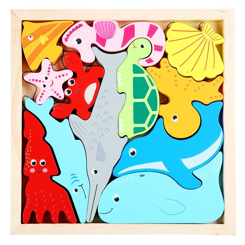 Woods™ - Wie past de vormen in de lijst? - Vormen puzzel (2+1 GRATIS)