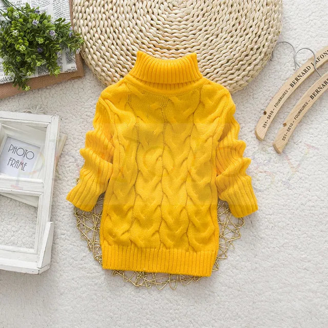 Mini Fashion™ - Kabeltrui met rolkraag