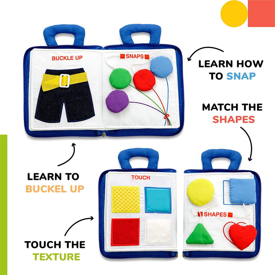 Quiet Book™ | Ontwikkel fijne motoriek - Montessori activiteitenboek