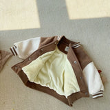 Mini Fashion™ - Peuter Fluweelrib Baseball Winterjas