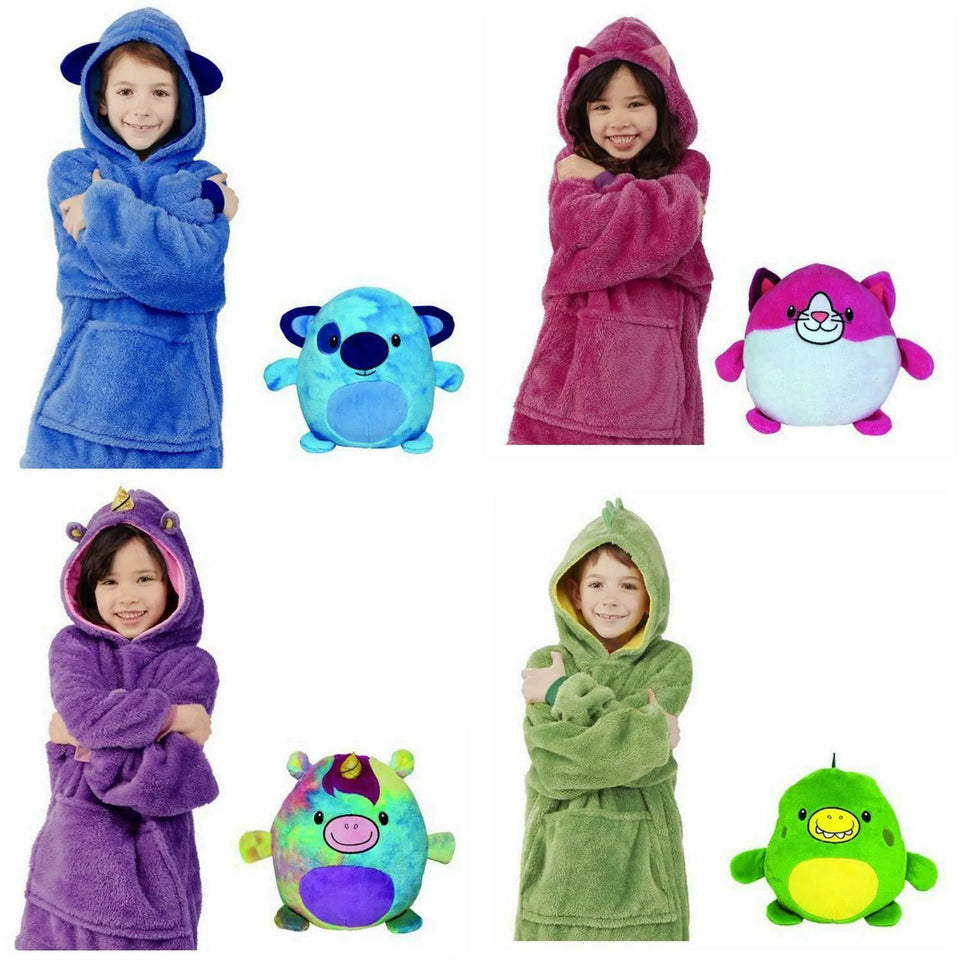 KnuffelHoodie™ - Hoodie en knuffel in een! - Warm & Multifunctioneel