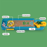 Frog Bowling™ - Bevordert de motoriek - Mini Kikker Bowlingbaan