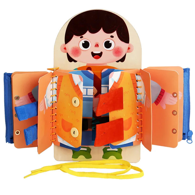 ClothesBook™ - Zelfredzaam Spelen - Aankleed Puzzelboek