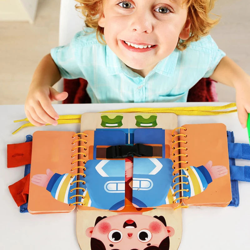 ClothesBook™ - Zelfredzaam Spelen - Aankleed Puzzelboek